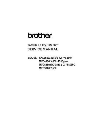 Сервисная инструкция Brother Fax 3550, 3650, 8000p, 8200p, MFC-4450, 4550 Plus, 6550m ― Manual-Shop.ru