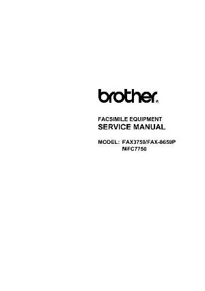 Service manual Brother Fax 3750, 8650p, MFC-7750 ― Manual-Shop.ru