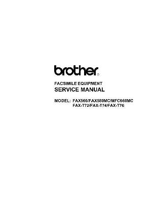 Сервисная инструкция Brother Fax 560, 580mc, T72, T74, T76, MFC-660mc ― Manual-Shop.ru