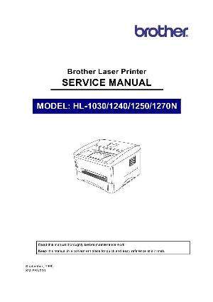 Сервисная инструкция Brother HL-1030, 1240, 1250, 1270n ― Manual-Shop.ru