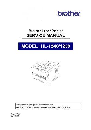 Сервисная инструкция Brother Laser HL1240 1250 ― Manual-Shop.ru