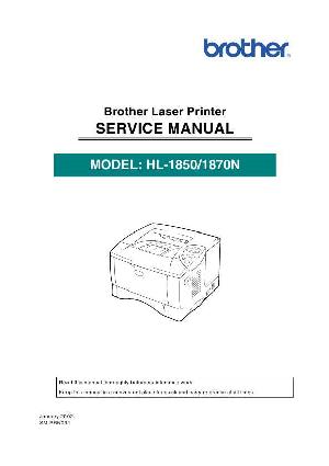 Service manual Brother Laser HL1850 1870 ― Manual-Shop.ru