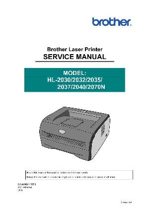 Сервисная инструкция Brother HL-2030, HL-2032, HL-2035, HL-2037, HL-2040, HL-2070N ― Manual-Shop.ru