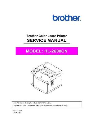 Сервисная инструкция Brother HL-2600cn ― Manual-Shop.ru