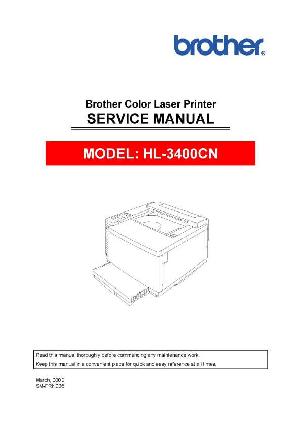 Сервисная инструкция Brother HL-3400CN ― Manual-Shop.ru