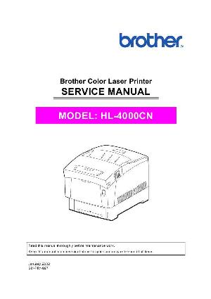 Service manual Brother Laser HL4000 ― Manual-Shop.ru