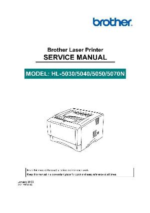 Service manual Brother Laser HL5030 5040 5050 5070 ― Manual-Shop.ru