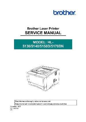 Сервисная инструкция Brother HL-5130, HL-5140, HL-5150D, HL-5170DN ― Manual-Shop.ru