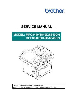 Service manual Brother MFC-8440, DCP-8840D, DCP-8840DN ― Manual-Shop.ru