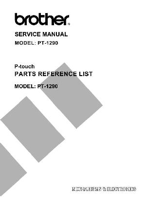 Service manual Brother PT-1290 ― Manual-Shop.ru