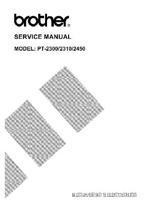 Сервисная инструкция Brother PT-2300  2310  2450 ― Manual-Shop.ru