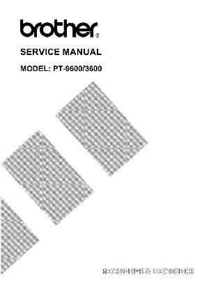 Сервисная инструкция Brother PT-3600  9600 ― Manual-Shop.ru
