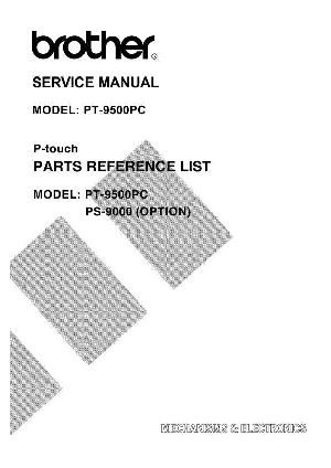 Сервисная инструкция Brother PT-9500PC ― Manual-Shop.ru