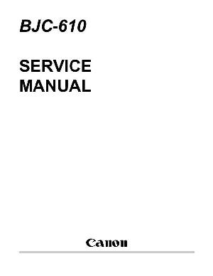 Service manual Canon BJC-610 ― Manual-Shop.ru