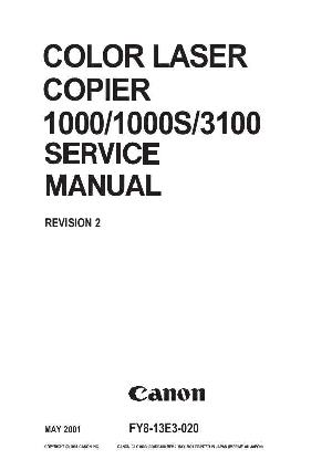 Сервисная инструкция Canon CLC-1000, CLC-1000S, CLC-3100 ― Manual-Shop.ru