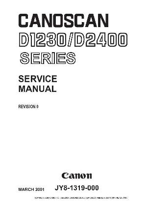 Сервисная инструкция Canon D-1230, D-2400 Canoscan ― Manual-Shop.ru