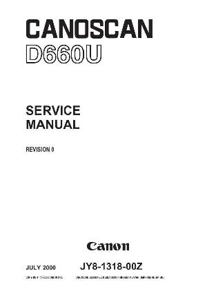 Сервисная инструкция Canon D-660U Canoscan ― Manual-Shop.ru