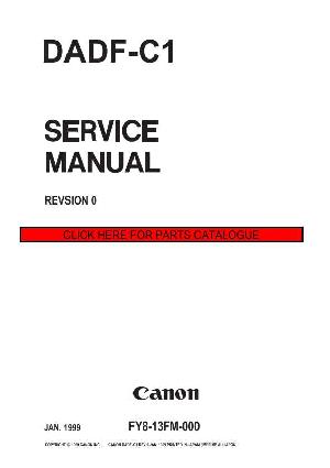 Сервисная инструкция Canon DADF-C1 ― Manual-Shop.ru
