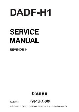 Сервисная инструкция Canon DADF-H1 ― Manual-Shop.ru
