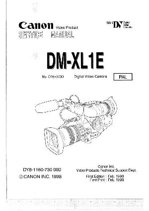 Сервисная инструкция Canon DM-XL1E ― Manual-Shop.ru