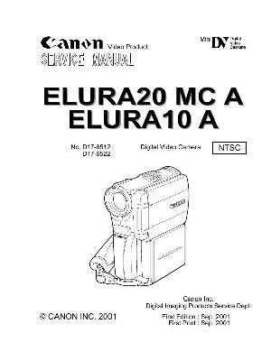 Сервисная инструкция Canon ELURA-10A, ELURA 20MCA ― Manual-Shop.ru