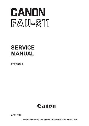 Сервисная инструкция Canon FAU-S11 ― Manual-Shop.ru
