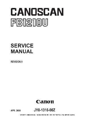 Сервисная инструкция Canon FB-1210U ― Manual-Shop.ru