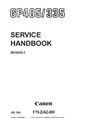 Service manual CANON GP335, GP405 (Service Handbook) ― Manual-Shop.ru