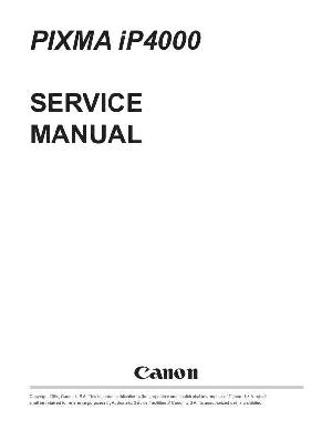 Service manual Canon iP-4000 Pixma ― Manual-Shop.ru