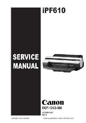 Service manual Canon iPF610 ― Manual-Shop.ru