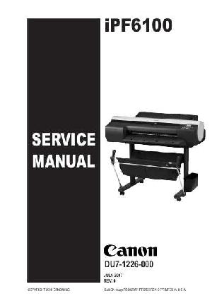 Сервисная инструкция CANON IPF6100 ― Manual-Shop.ru