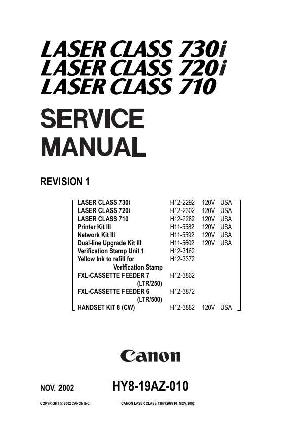 Сервисная инструкция CANON LASER CLASS 710, 720I, 730I ― Manual-Shop.ru