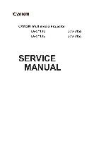 Service manual Canon LV-5110E, LV-5110U