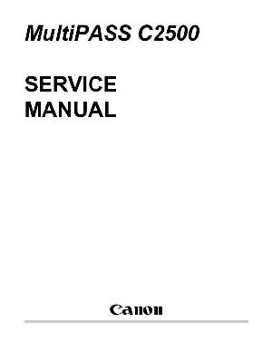 Service manual Canon Multipass C2500 ― Manual-Shop.ru