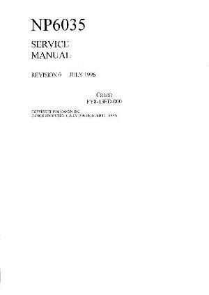 Service manual Canon NP-6035 ― Manual-Shop.ru