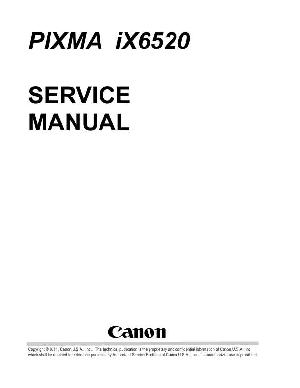 Service manual Canon Pixma IX6520 ― Manual-Shop.ru