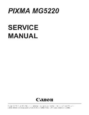Сервисная инструкция Canon Pixma MG5220 ― Manual-Shop.ru