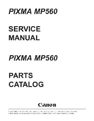 Service manual Canon Pixma MP560 ― Manual-Shop.ru