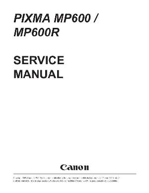 Сервисная инструкция Canon Pixma MP600, MP600R ― Manual-Shop.ru