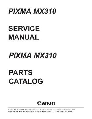 Сервисная инструкция Canon Pixma MX310 ― Manual-Shop.ru