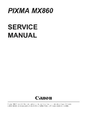 Сервисная инструкция Canon Pixma MX860 ― Manual-Shop.ru