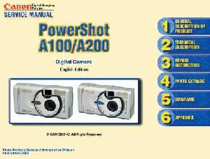 Сервисная инструкция Canon PowerShot A100, A200 ― Manual-Shop.ru