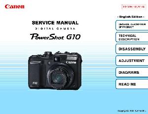 Сервисная инструкция Canon POWERSHOT G10 ― Manual-Shop.ru
