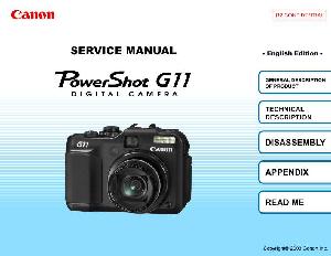 Сервисная инструкция Canon POWERSHOT G11 ― Manual-Shop.ru