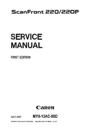 Сервисная инструкция Canon SCANFRONT 220, 220P ― Manual-Shop.ru