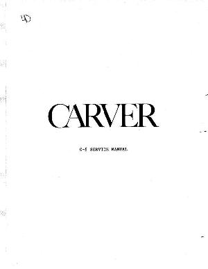 Сервисная инструкция Carver C-9 ― Manual-Shop.ru