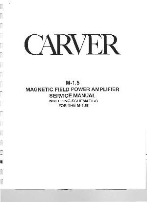 Сервисная инструкция Carver M-1.5 ― Manual-Shop.ru