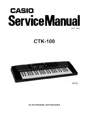 Сервисная инструкция Casio CTK-100 ― Manual-Shop.ru