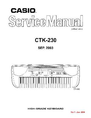Сервисная инструкция Casio CTK-230 ― Manual-Shop.ru