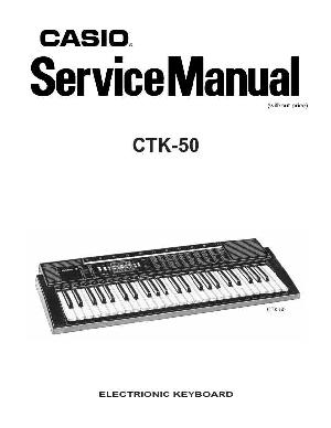 Сервисная инструкция Casio CTK-50 ― Manual-Shop.ru